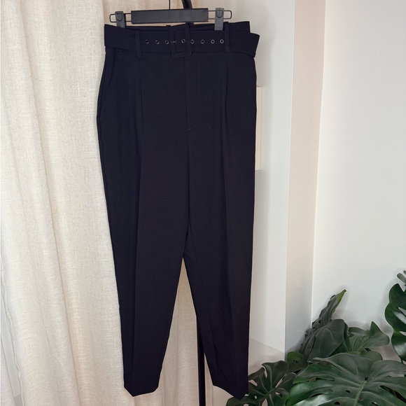 Zara High Waisted Trousers with Lined Belt 4387/040 - Size M - Picture 2 of 8